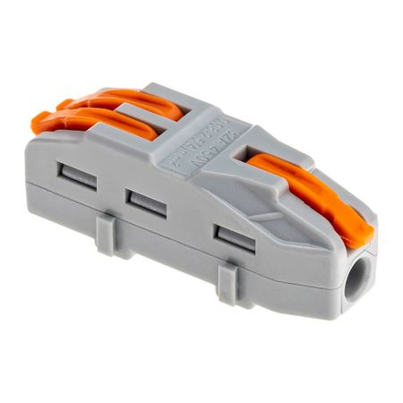 Клемма на 3 провода Duwi 4 кв.мм разветвительная с рычажками без пасты (4 шт.) (26664 2)