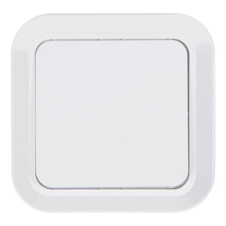 Выключатель Makel Siva Ustu одноклавишный накладной белый (45101)
