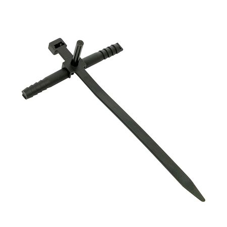 Стяжка кабельная EKF PROxima 150х7 мм с дюбелем полиамидная черная (50 шт.) (plc-nst-7.2x150b)