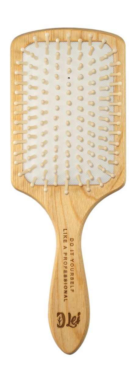Lei Расческа массажная Дерево-светлый Квадратная