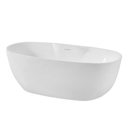 Ванна акриловая Abber 170х80 см отдельностоящая с ножками (AB9323)