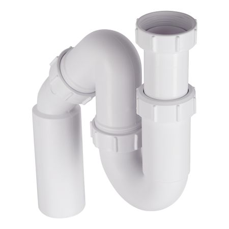 Сифон для раковины и мойки McAlpine 1 1/2х40/50 мм без выпуска с отводом с соединением 40/50 мм (MRSK12-50)