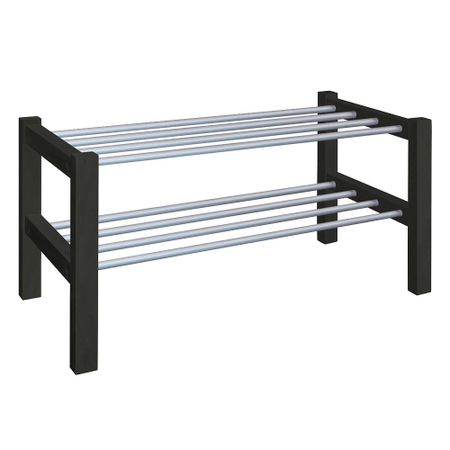 Полка для обуви черная Sheffilton SHT-SR9