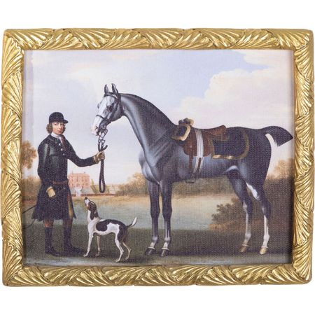 Картина Glasar лошадь, масло 24х2х29 см для творчества три кота картина из серпантина лапочка