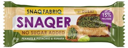 Батончик глазированный Snaq Fabriq Арахис с фисташкой и хрустящим тестом, 50 г
