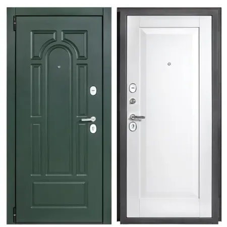 Дверь входная металлическая Порта Альпика 98x205 см левая белый