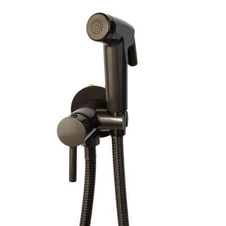 Гигиенический душ Vigo CAS2404, набор со смесителем, цвет графит матовый