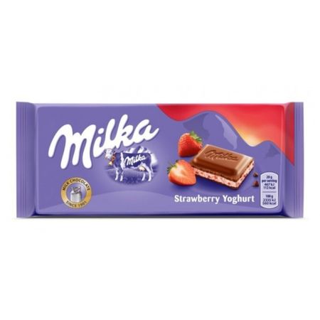 Шоколад Milka strawberry 100 г
