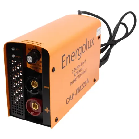 Сварочный аппарат инверторный Energolux САИ-ЛМ220А, 220 А, до 4 мм сварочный аппарат точечной сварки 18650