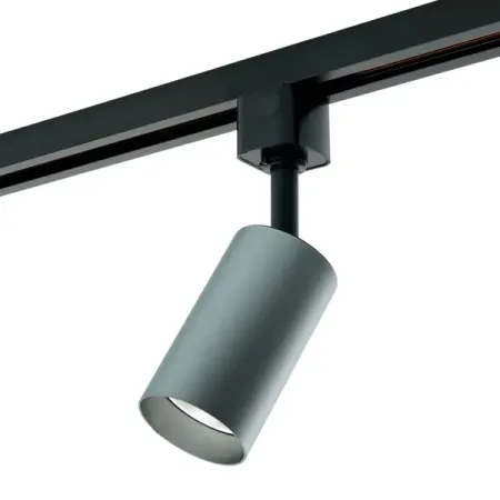 Трековый светильник спот Feron AL155 под лампу GU10 однофазный цвет графит