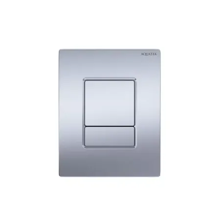 Клавиша смыва для инсталляции Aquatek PNN-0000003, пневматическая, пластик, цвет хром матовый