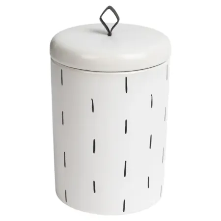 Банка для сыпучих продуктов Vidage Дизайн 3 0.8 л керамика цвет белый