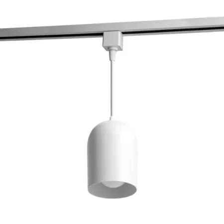 Трековый светильник подвесной Feron AL197 под лампу E27 однофазный цвет белый