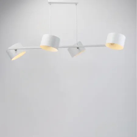 Люстра потолочная Sebastian 4 лампы 16 м² цвет белый металлическая курильница в античном стиле