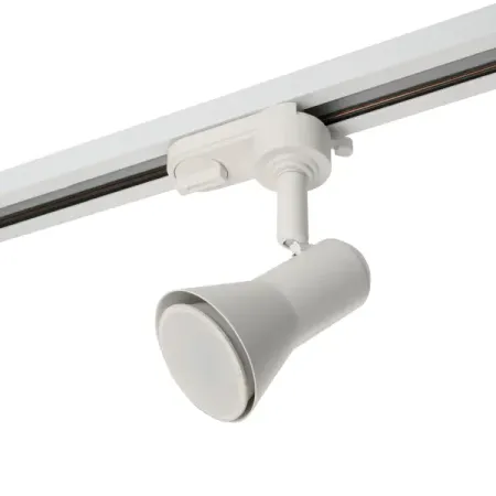 Трековый светильник спот Feron AL187 под лампу GU10 однофазный цвет белый