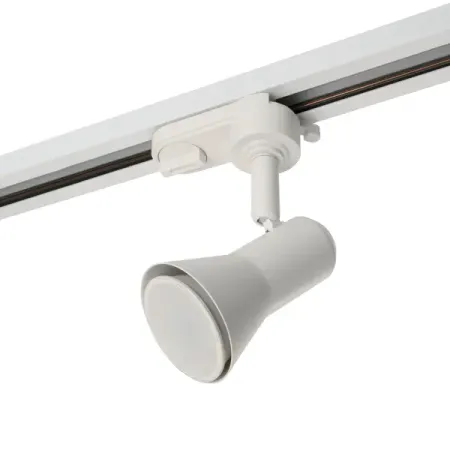 Трековый светильник спот Feron AL187 под лампу GU10 однофазный цвет белый светильник трековый ritter artline поворотный gu10 12вт алюминий белый
