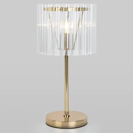 Настольная лампа Eurosvet Flamel 01116 цвет золото 928502e000 для hyundai tucson 2004 2009 купольная лампа для чтения