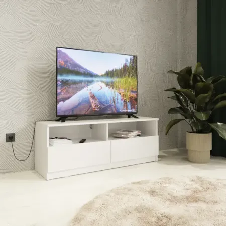 Тумба под телевизор 114.9х44х37 см ЛДСП цвет белый