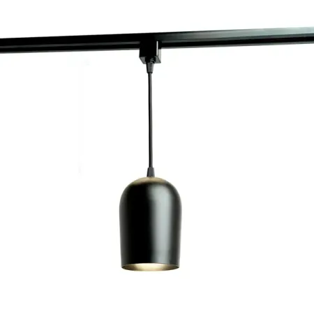 Трековый светильник подвесной Feron AL197 под лампу E27 однофазный цвет черный