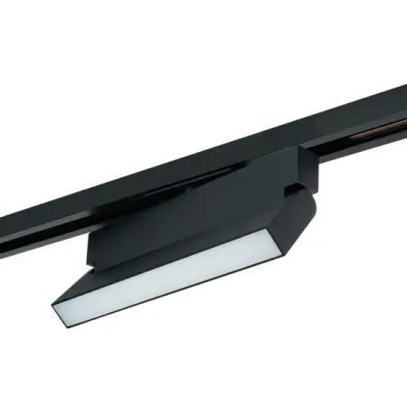 Трековый светильник спот Feron AL149 светодиодный 12 Вт однофазный цвет черный нейтральный белый свет светильник ночник светодиодный feron 2led 3вт белый