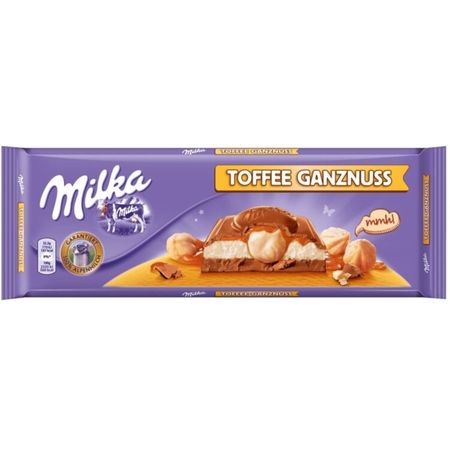 Шоколад Milka Toffee whole nuts chocolate 300 г