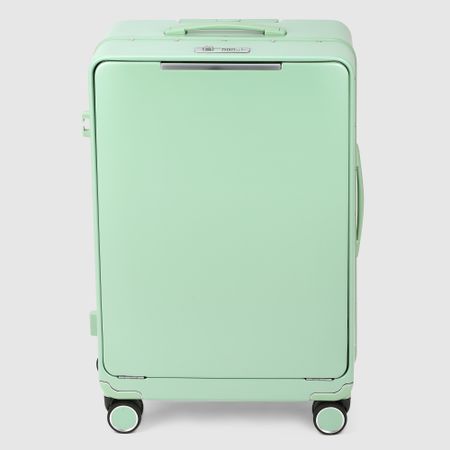 Чемодан Smarter Luggage из поликарбоната, размер 24, зелёный 43х26х64 см