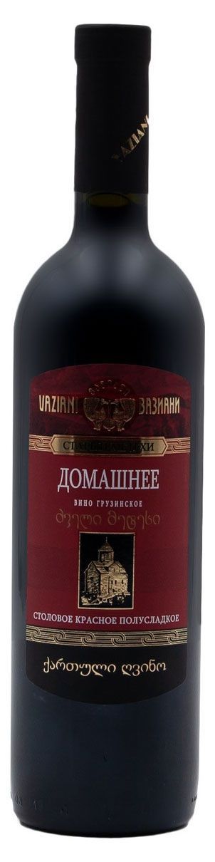 Вино Старый Метехи Домашнее красное полусладкое Грузия, 0,75 л