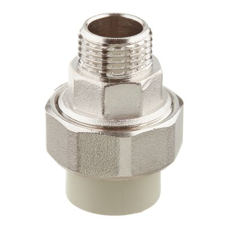 Муфта полипропиленовая FV-Plast разъемная (американка) 20 мм х 1/2 НР(ш) (237020)