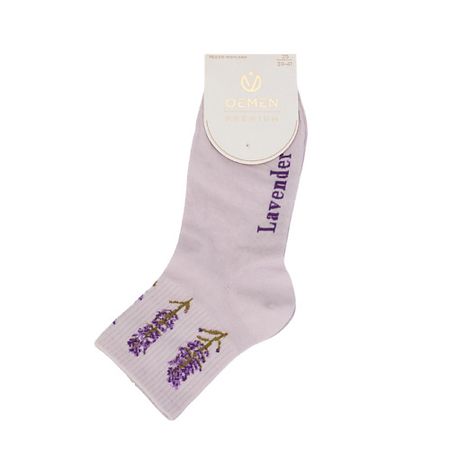 Носки OEMEN Носки женские PW592 сиреневый носки для девочки борисоглебский трикотаж укороченные р 20 22