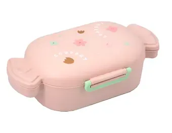 Ланч-бокс Конфета 1000мл (пластик) (24х13,5х6,5) (12-07944-22-21) розовый