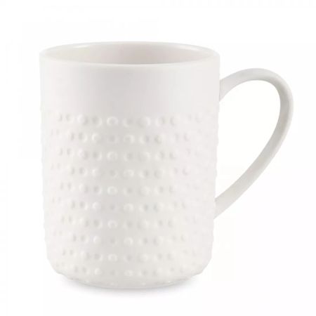 Кружка Decor de table Капля 380 мл, рельеф, фарфор, белая