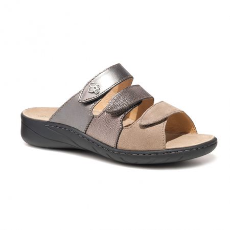 Женские сабо, Wellness Special, Solidus, серый, коричневый