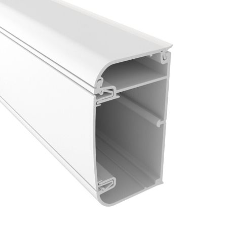 Кабель-канал DKC ТА-GN 90х50 мм белый 2 м с перегородкой (09500DIY)