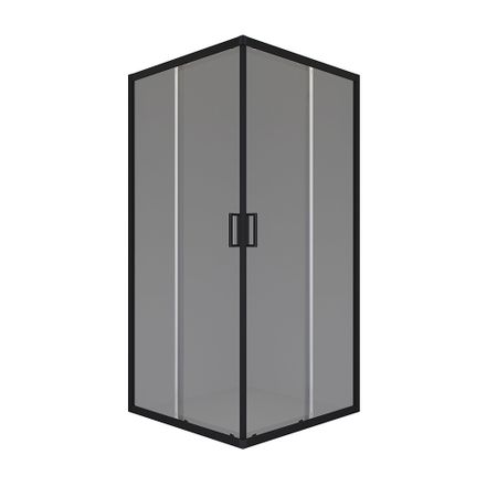 Душевой уголок Domani-Spa Cube V99 графит 90х90х190 см квадрат стекло тонированное 5 мм (DS04CbV99L0T00.Gt-Black)