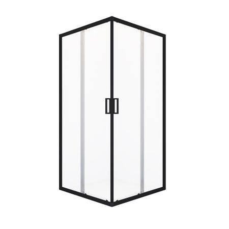 Душевой уголок Domani-Spa Cube V110 графит 100х100х190 см квадрат стекло прозрачное 5 мм (DS04CbV110L0Cl00.Gt-Black)