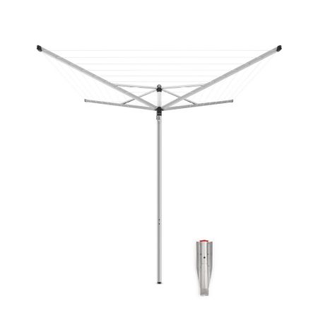 Сушилка для белья напольная уличная Brabantia Topspinner 271 м 1770х2710х2710 мм серая металлик