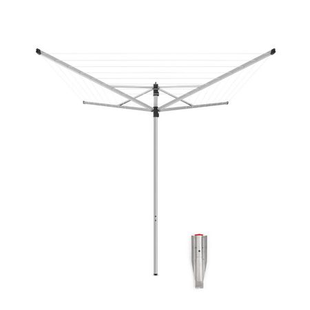 Сушилка для белья напольная Brabantia Lift-O-Matic SplitPole 40 м 1870х2710х2710 мм серая металлик