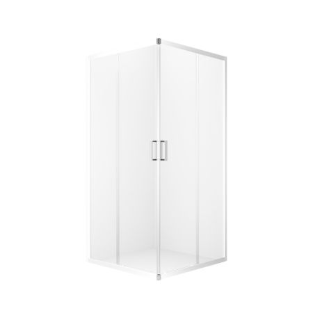 Душевой уголок Domani-Spa Cube V110 белый 100х100х190 см квадрат стекло прозрачное 5 мм (DS04CbV110L0Cl00.W)