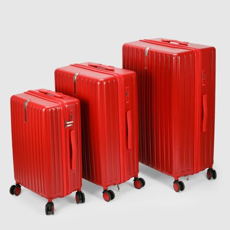 Набор чемоданов Smarter Luggage 3 размеров: 20, 24 и 28, красный