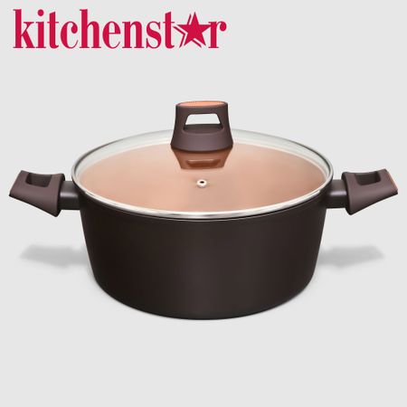 Кастрюля с крышкой Kitchenstar Terra 26 см