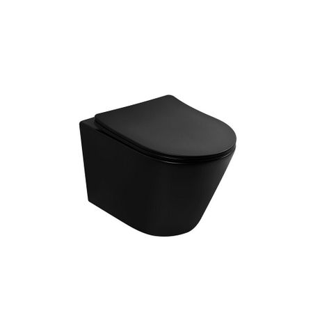 Унитаз подвесной Abber Bequem безободковый черный матовый с сиденьем дюропласт микролифт смыв торнадо (AC1102TMB) мак ван гагельдонк от града до торнадо прекрасные и опасные явления природы