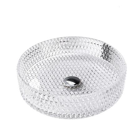 Раковина Abber Glas 40 см накладная прозрачная (AK2301) термоэтикетки risio прозрачные круглые прямоугольные