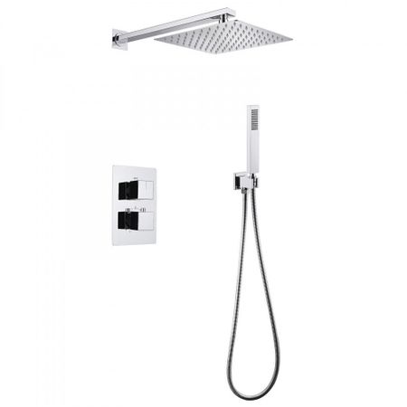 Душевая система Abber Daheim встраиваемая с верхним душем с лейкой хром (AF8251)