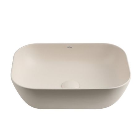 Раковина Abber Rechteck 46 см накладная светло-бежевая (AC2200MBE)