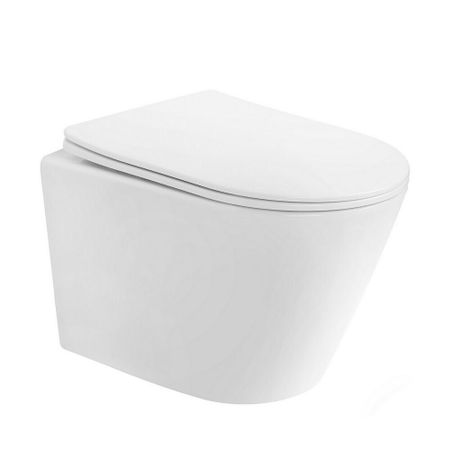 Унитаз подвесной Abber Bequem безободковый белый с сиденьем дюропласт микролифт смыв торнадо (AC1102T) мак ван гагельдонк от града до торнадо прекрасные и опасные явления природы