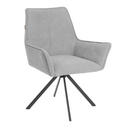 Кресло TC Murano/Мурано опора 360, велюр/букле (HYP), светло-серый