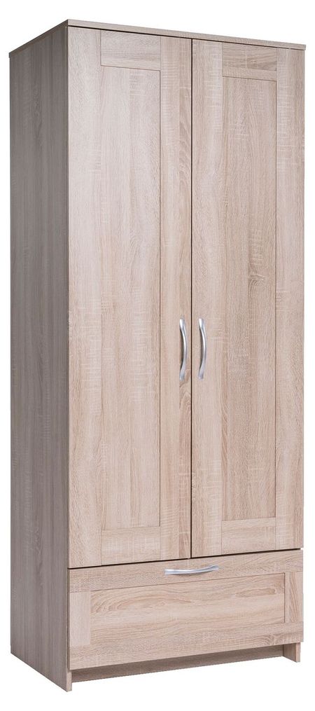 Шкаф Сириус 2-х дверный 1 ящик дуб сонома