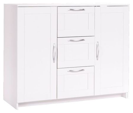 Тумба Сириус 2-х дверная 3 ящика белая