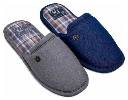 Тапочки мужские LuckyLand с закрытым носом, размер 43 в ассортименте