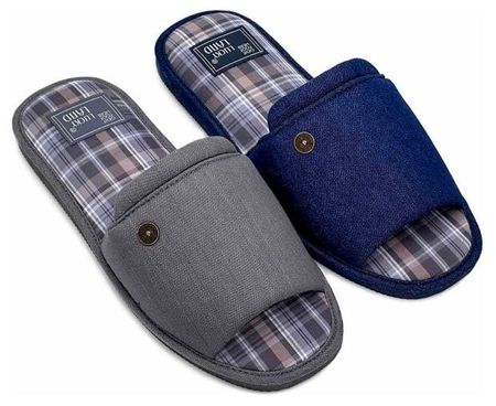 Тапочки мужские LuckyLand с открытым носом, размер 42 в ассортименте